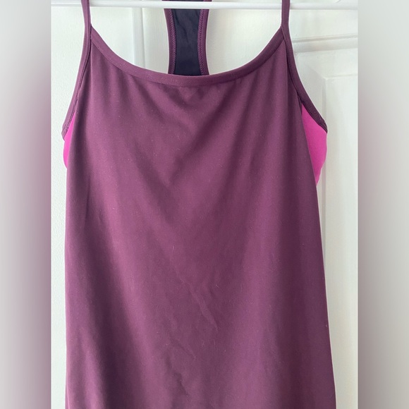 Fabletics Purple Tank Top With Built in Bra - Picture 3 of 4